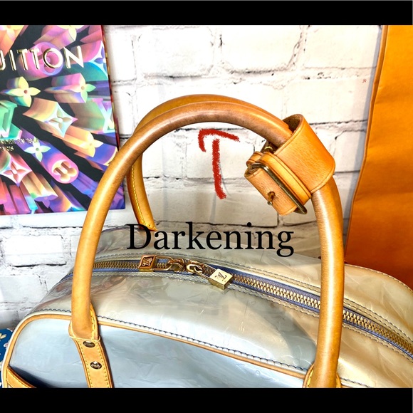 Louis Vuitton Ice blue Vernis tompkins bag - Picture 3 of 16